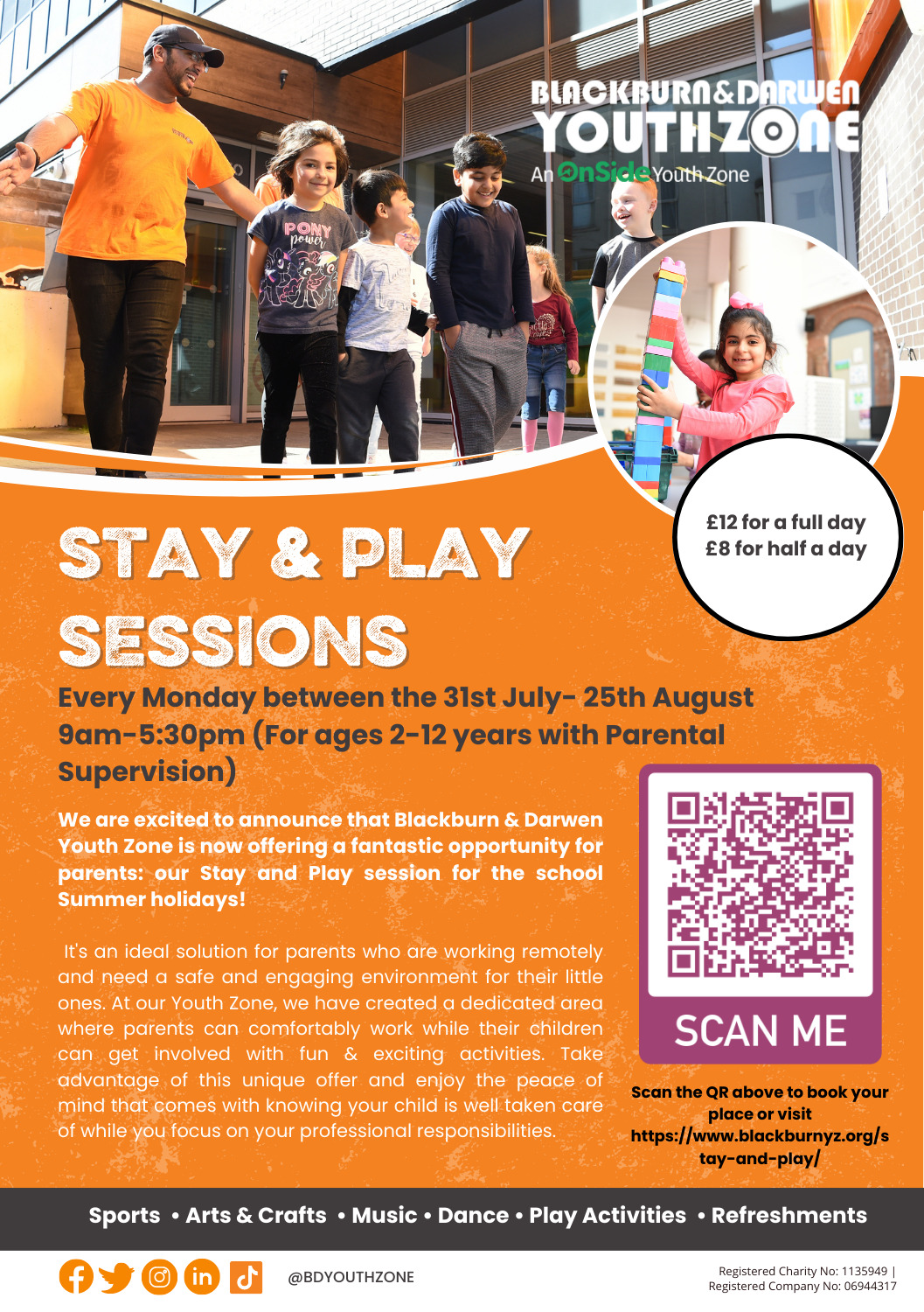 Stay and Play - Blackburn & Darwen Youth Zone