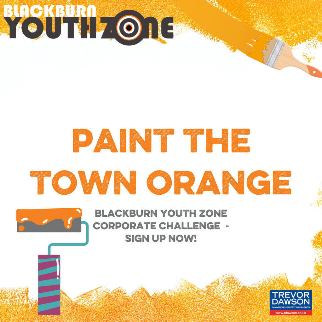 Paint the town orange August October 2021 Blackburn Youth Zone